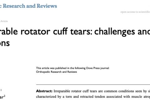 Irreparable rotator cuff tears
