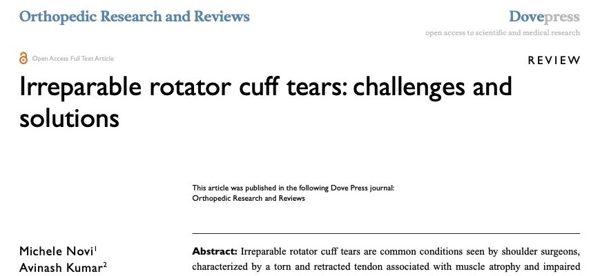 Irreparable rotator cuff tears