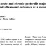 Surgical repair of acute and chronic pectoralis major tendon rupture: clinical and ultrasound outcomes at a mean follow-up of 5 years
