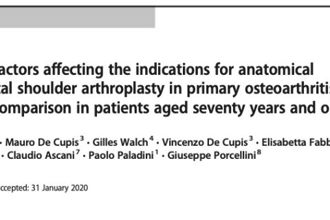 Pre-operative factors affecting the indications for anatomical and reverse total shoulder arthroplasty in primary osteoarthritis and outcome comparison in patients aged seventy years and older