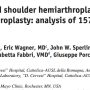 Revision of failed shoulder hemiarthroplasty to reverse total arthroplasty: analysis of 157 revision implants