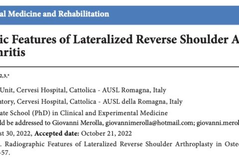 Radiographic Features of Lateralized Reverse Shoulder Arthroplasty in Osteoarthritis